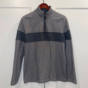 Men’s Banana Republic Half Zip Gray Sweater Size Medium